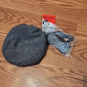 New with tags, knucklehead, little  threads hat, and bowtie set newborn‎
